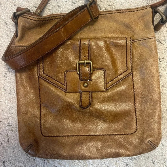 Marks  and Spencer vintage crossbody bag brown in good used condition - Picture 6 of 11